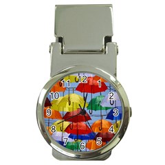 Umbrellas Colourful Money Clip Watches by artworkshop