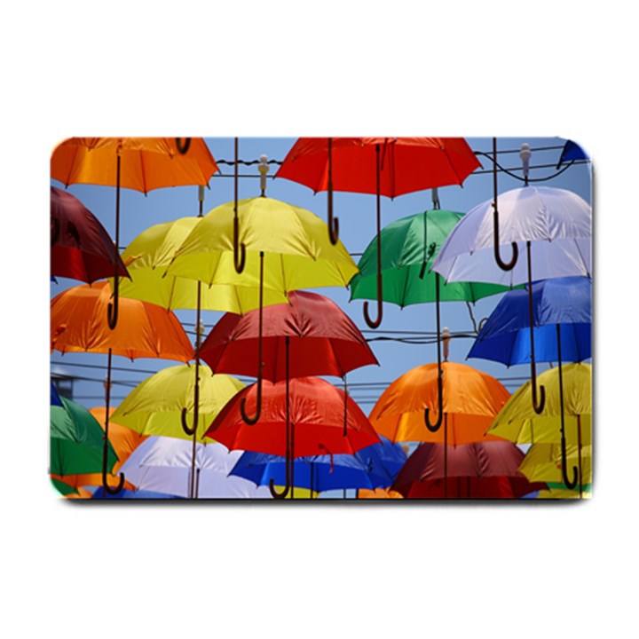 Umbrellas Colourful Small Doormat