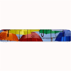 Umbrellas Colourful Small Bar Mat by artworkshop