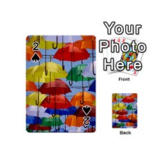 Umbrellas Colourful Playing Cards 54 Designs (mini) by artworkshop