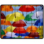 Umbrellas Colourful One Side Fleece Blanket (Medium) 60 x50  Blanket Front