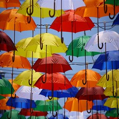 Umbrellas Colourful Play Mat (rectangle)