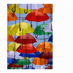 Umbrellas Colourful Small Garden Flag (two Sides) by artworkshop