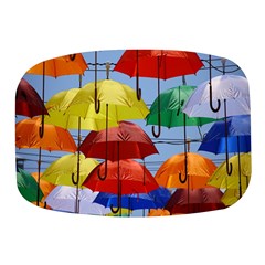 Umbrellas Colourful Mini Square Pill Box by artworkshop