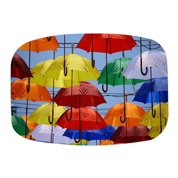 Umbrellas Colourful Mini Square Pill Box