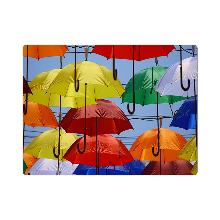 Umbrellas Colourful One Side Premium Plush Fleece Blanket (Mini)