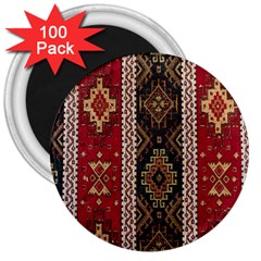 Uzbek Pattern In Temple 3  Magnets (100 Pack) by artworkshop