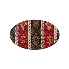 Uzbek Pattern In Temple Sticker Oval (100 Pack) by artworkshop