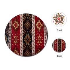 Uzbek Pattern In Temple Playing Cards Single Design (round) by artworkshop