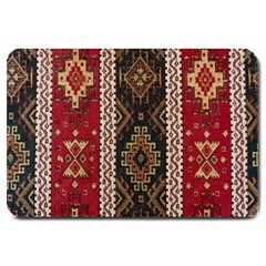 Uzbek Pattern In Temple Large Doormat by artworkshop