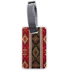 Uzbek Pattern In Temple Luggage Tag (one Side) by artworkshop