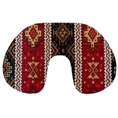 Uzbek Pattern In Temple Travel Neck Pillow by artworkshop