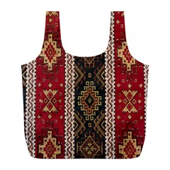 Uzbek Pattern In Temple Full Print Recycle Bag (l) by artworkshop