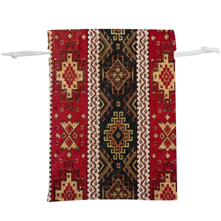 Uzbek Pattern In Temple Lightweight Drawstring Pouch (XL)