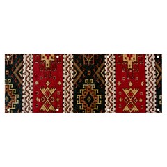 Uzbek Pattern In Temple Banner And Sign 8  X 3  by artworkshop