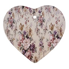 Vintage Floral Pattern Ornament (Heart)