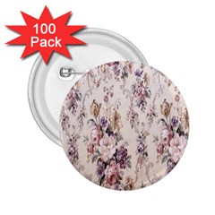 Vintage Floral Pattern 2.25  Buttons (100 pack) 