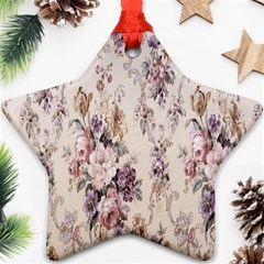 Vintage Floral Pattern Ornament (star) by artworkshop