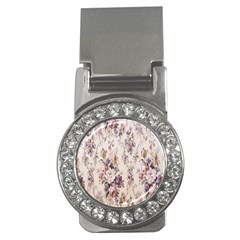 Vintage Floral Pattern Money Clips (CZ) 