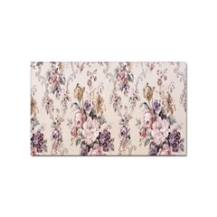 Vintage Floral Pattern Sticker (rectangular) by artworkshop