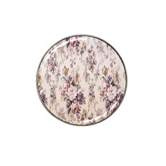 Vintage Floral Pattern Hat Clip Ball Marker