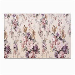 Vintage Floral Pattern Postcard 4 x 6  (pkg Of 10) by artworkshop