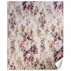 Vintage Floral Pattern Canvas 16  x 20 