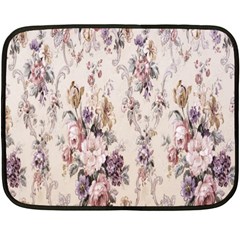 Vintage Floral Pattern One Side Fleece Blanket (Mini)