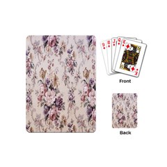 Vintage Floral Pattern Playing Cards Single Design (Mini)