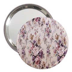 Vintage Floral Pattern 3  Handbag Mirrors