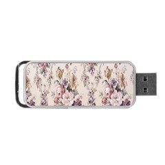 Vintage Floral Pattern Portable USB Flash (Two Sides)