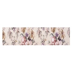 Vintage Floral Pattern Oblong Satin Scarf (16  X 60 ) by artworkshop