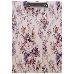 Vintage Floral Pattern A4 Acrylic Clipboard