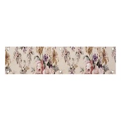 Vintage Floral Pattern Banner And Sign 4  X 1  by artworkshop