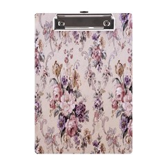 Vintage Floral Pattern A5 Acrylic Clipboard