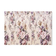 Vintage Floral Pattern Crystal Sticker (a4)