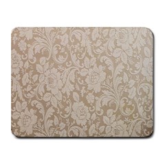 Vintage Wallpaper With Flowers Small Mousepad by artworkshop