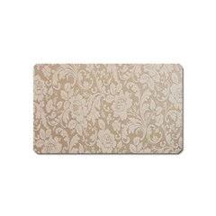 Vintage Wallpaper With Flowers Magnet (name Card)