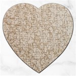 Vintage Wallpaper With Flowers Jigsaw Puzzle (Heart) Front