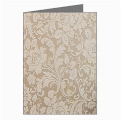 Vintage Wallpaper With Flowers Greeting Cards (pkg Of 8) by artworkshop