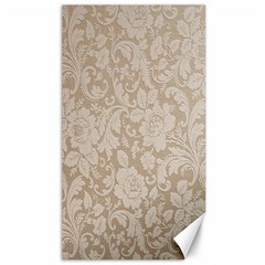 Vintage Wallpaper With Flowers Canvas 40  X 72 