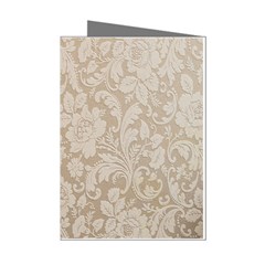 Vintage Wallpaper With Flowers Mini Greeting Cards (pkg Of 8) by artworkshop