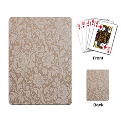 Vintage Wallpaper With Flowers Playing Cards Single Design (rectangle) by artworkshop