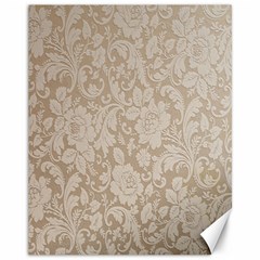 Vintage Wallpaper With Flowers Canvas 11  X 14  by artworkshop