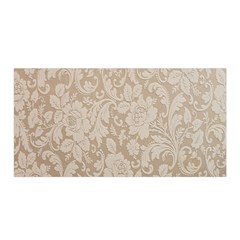 Vintage Wallpaper With Flowers Satin Wrap 35  X 70  by artworkshop