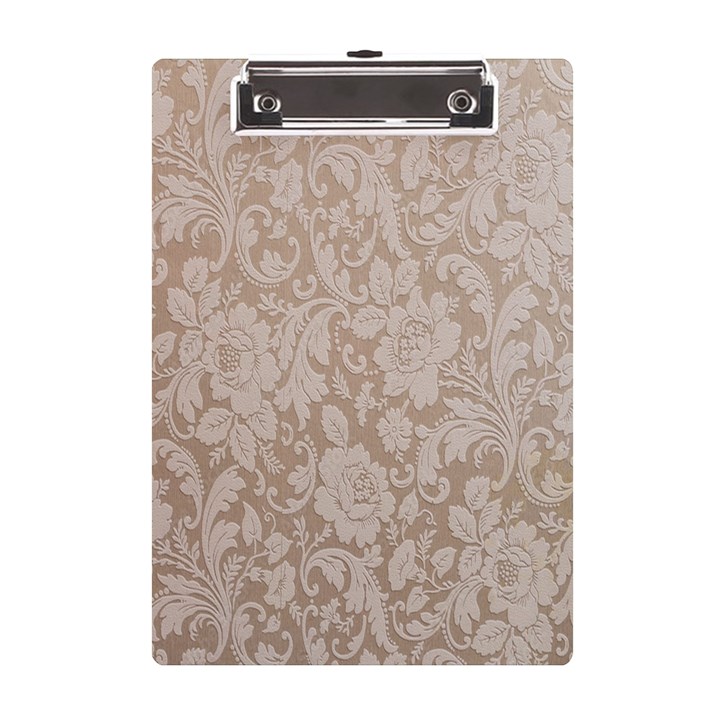 Vintage Wallpaper With Flowers A5 Acrylic Clipboard