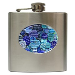 Wallpaper Design Pattern Hip Flask (6 Oz) by artworkshop