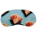 Watermelon Against Blue Surface Pattern Sleeping Mask Front