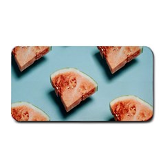 Watermelon Against Blue Surface Pattern Medium Bar Mat by artworkshop