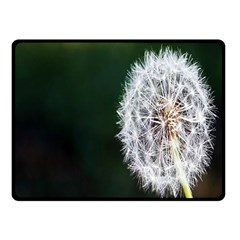 White Flower One Side Fleece Blanket (small) by artworkshop